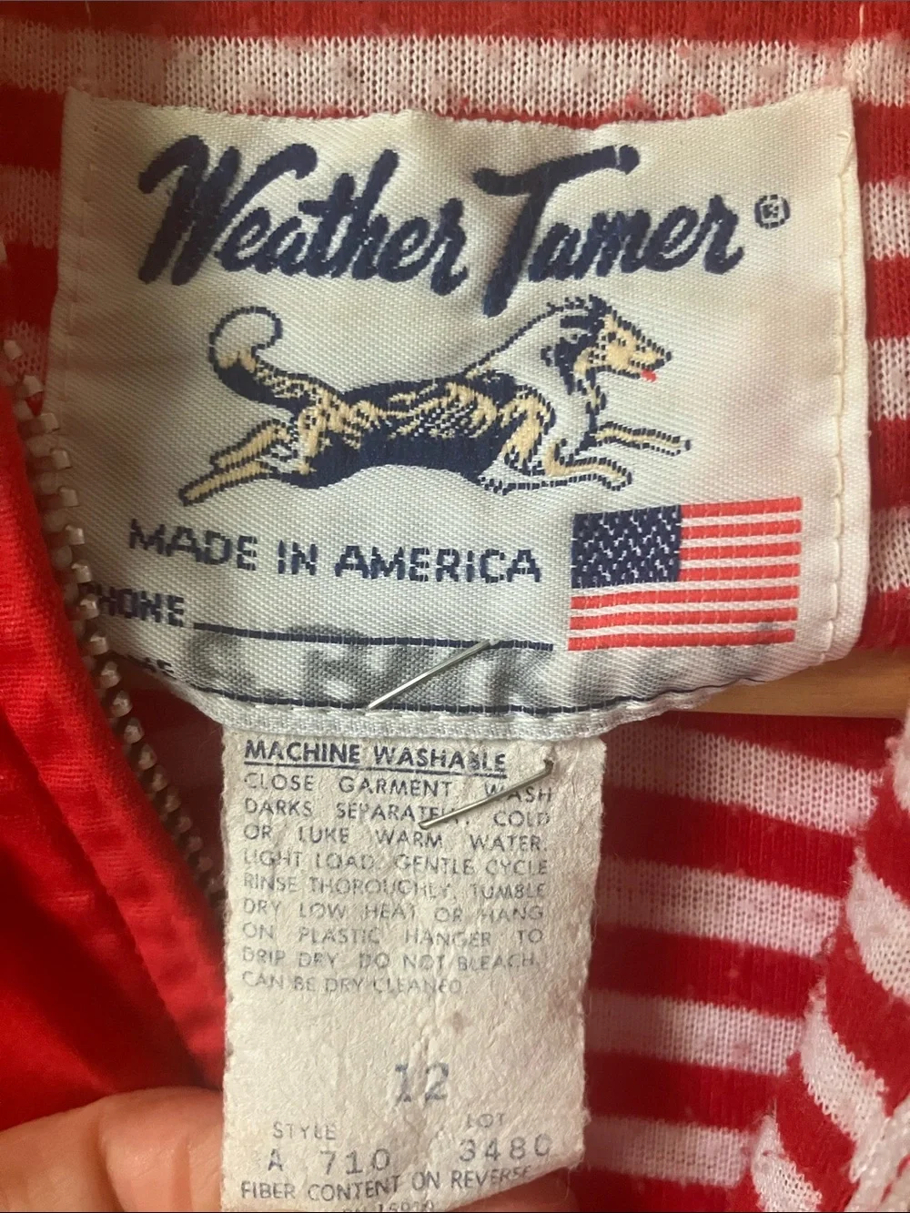 Vintage “weather tamer” jacket size xs